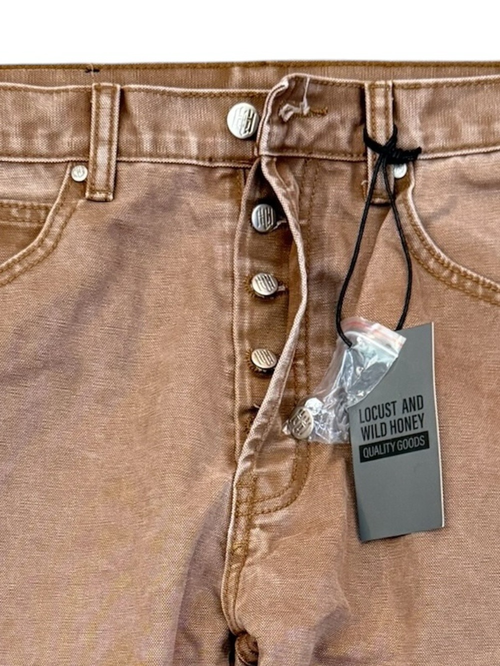 Locust and Wild Honey Good Carpenter Pants 29 Fits 30x32 Heavyweight NWT MNML - Picture 5 of 16